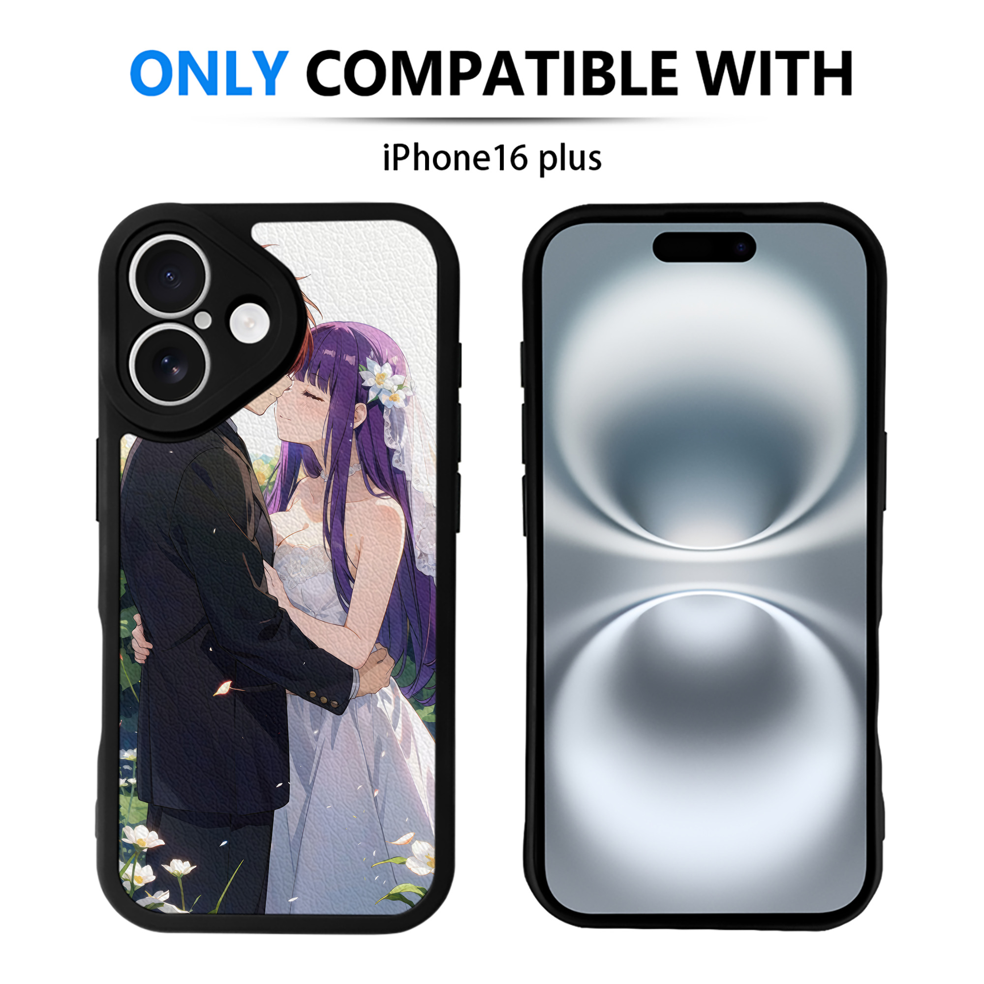 （画像用） 葬送のフリーレン Frieren 【iPhone 16シリーズ対応】シリコンスマホケース（レザー調） 材質：シリコン